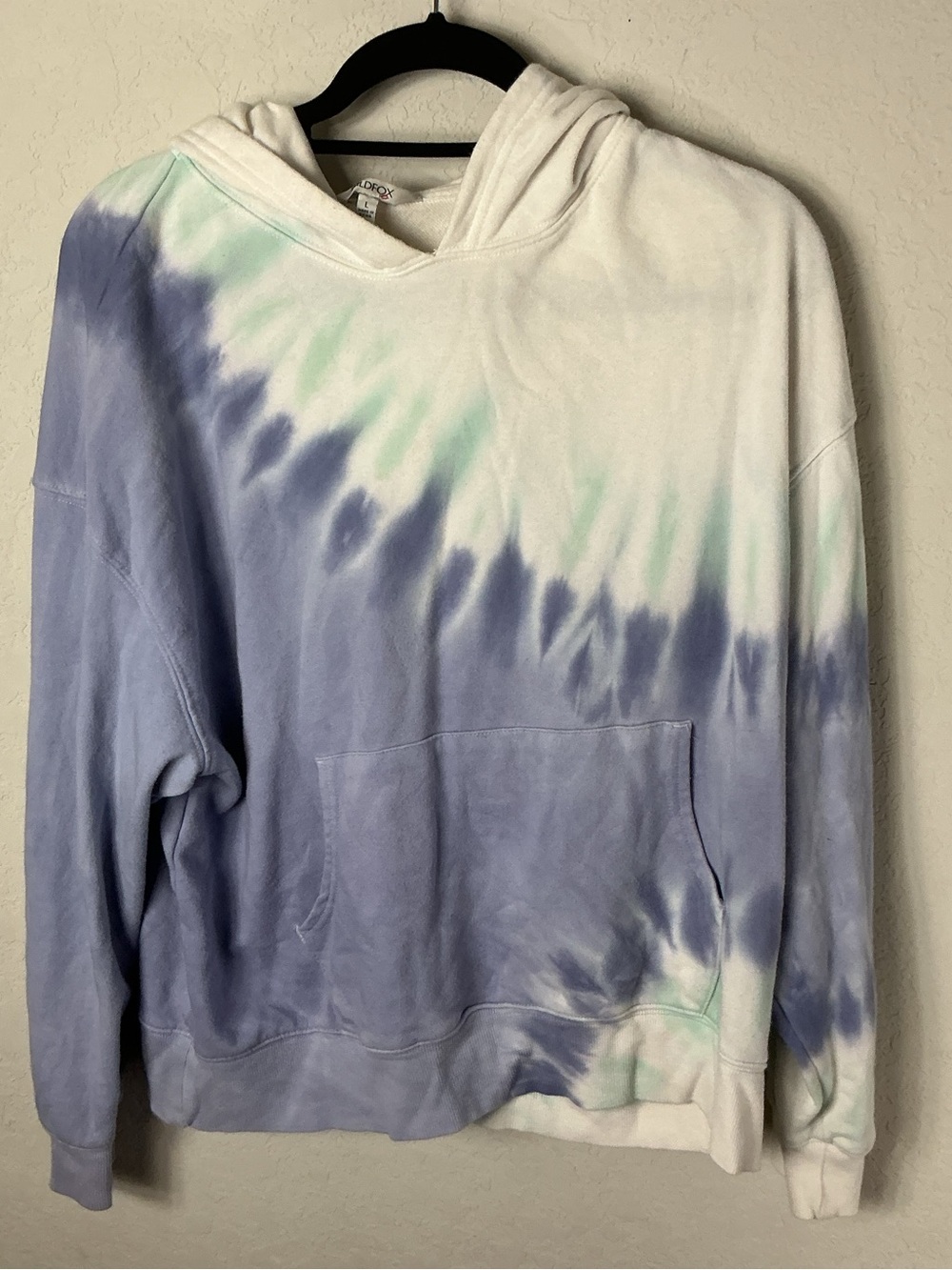 Wildfox Womens Tie Dye Pullover Hoodie & Joggers Sweatsuit Set L M